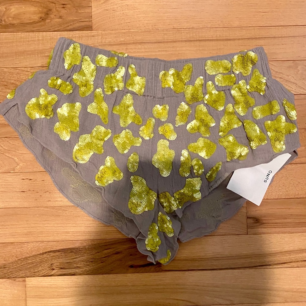 SEQUIN SHORTS - Picture 2 of 2